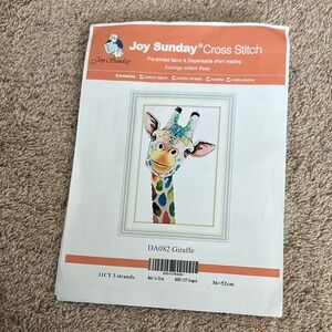 Joy Sunday Giraffe Cross Stitch Kit